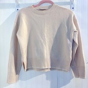 Everlane Women's Crew Neck Sweater in Soft Beige